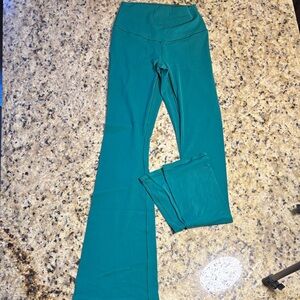 Green Flare Leggings by Aerie